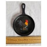 Cast Iron Decorative Rooster Skillet