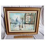 Vintage Oil On Canvas Signed