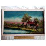 Vintage Reverse Painting