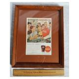 1947 Framed Coca Cola Ad
