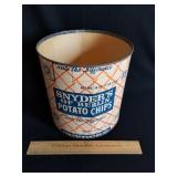 Vintage Snyders Potato Chip Cardboard Can