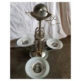 Metal Chandelier 22" H