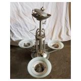 Metal Chandelier 22" H