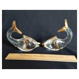 Glass Fish Paperweights