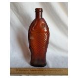 Vintage Fish Bottle 10" H