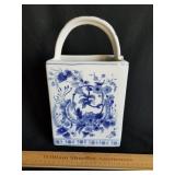 Bombay Porcelain Basket 11 & 3/4" H