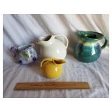 4 Vintage Pitchers 1 Lot