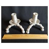 Vintage Aluminum Candleholders