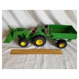 John Deere Toy Tractor & Wagon
