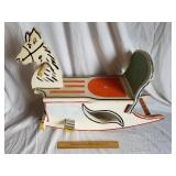 Childs Wooden Rocking Horse