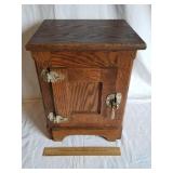 Oak Wine Cabinet 17 & 3/4" H