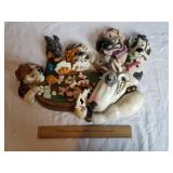 Plastic Dog Poker Game Wall Art