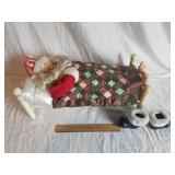 Sleeping Santa Claus 23" L