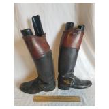 Vintage Leather Riding Boots