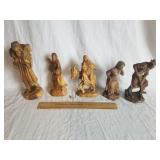 Figurines Mostly Wood