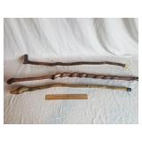 3 Wooden Canes