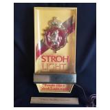 Stroh Light Lighted Beer Sign 10 X 20"
