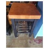 Rolling Butcher Block Table w/ Ash Top