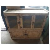 Antique Wooden Cabinet 12 x 39 x 37"