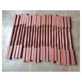 Wooden Spindles 32 & 1/2" L  69pcs