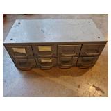 Metal Cabinet w/ Contents 11 X 23 x 10"