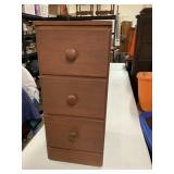 3-Drawer Cabinet w/Vintage Patterns