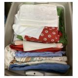 Tote of Tablecloths & Napkins