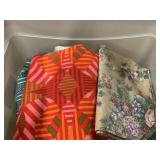 Tote of Placemats, Tablecloths, Napkins