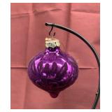 Dillards Purple Glass Ornament