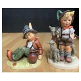 (2) Boy Hummel Figures, Goat Herder & Boy Sleeping