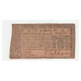 1774 United Colonies $2/3 note 1774 United Colonies $2/3 note