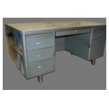 Vintage metal desk