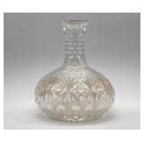 Antique Hawkes Brilliant Cut Glass carafe