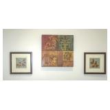 Trio of art prints