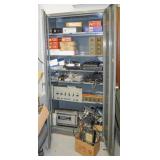 Vintage electronics with metal cabinet