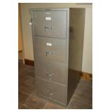 Vintage Shaw Walker fireproof file cabinet