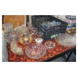 Vintage glass kitchen items