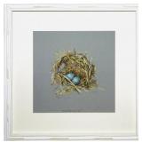 Pastel Nest with 2 eggs by Lavonne Donahue