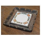 Vintage cast iron RCA SE ashtray