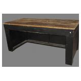 Reclaimed lumber workstation