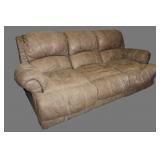 Upholstered recliner sofa