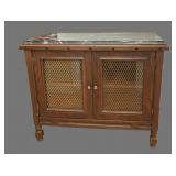 Stone top server cabinet