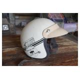 Vintage motorcycle helmet