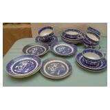 Vintage Blue and White Blue Willow