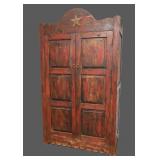 Rustic entertainment cabinet