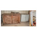 Wood and metal cabinets