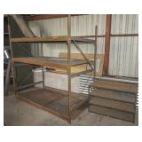 Metal shelves