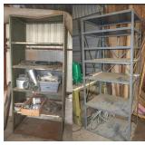 Metal shelves