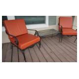 Vintage metal patio table and chairs