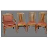 Oak dining chairs